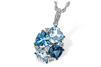 A244-46365: NECK 2.60 BLUE TOPAZ 2.70 TGW