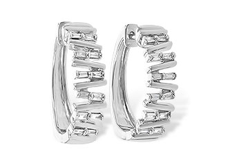 B245-40983: EARR .30 TW BAGUETTE DIAS