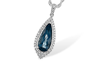 C244-48192: NECK 2.40 LONDON BLUE TOPAZ 2.65 TGW