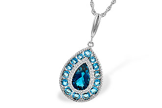 C245-40065: NECK 2.55 TW BLUE TOPAZ 2.65 TGW