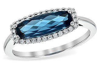 C245-40983: LDS RG 1.79 LONDON BLUE TOPAZ 1.90 TGW