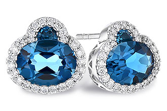 C328-15483: EARR 2.60 TW LONDON BLUE TOPAZ 2.81 TGW