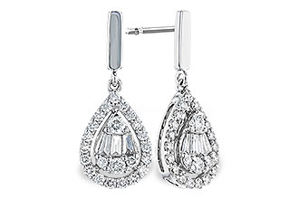 C329-00965: EARRINGS .08 TW BAG .40 TW