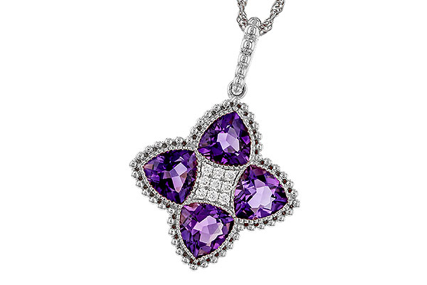C329-95456: NECKLACE 2.22 AMETHYST 2.28 TGW