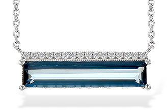 D245-41865: NECK 2.70 LONDON BLUE TOPAZ 2.80 TGW