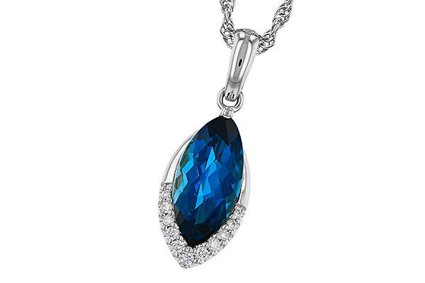 D329-98265: NECK 2.14 LONDON BLUE TOPAZ 2.20 TGW (12x6MM MQ)