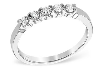 E240-85465: LDS DIA WED RG .25 TW (5 STONES)