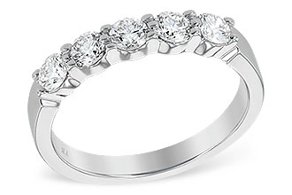 E241-80037: LDS DIA WED RG .75 TW (5 STONES)