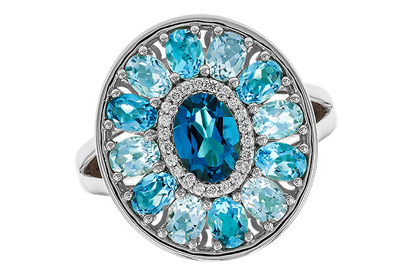 E329-97337: LDS RG 3.02 TW BLUE TOPAZ 3.10 TGW (7x5MM LBT CTR)