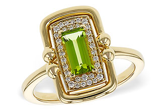E329-99101: LDS RG .72 PERIDOT .84 TGW (8x4MM PER)
