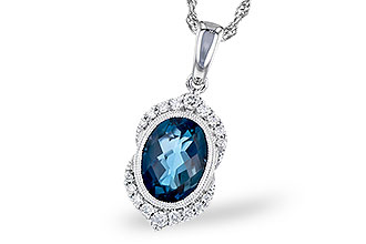 F328-17337: NECK 1.96 LONDON BLUE TOPAZ 2.10 TGW