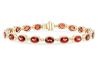 F329-01874: BRACELET 9.22 TW GARNET 9.26 TGW