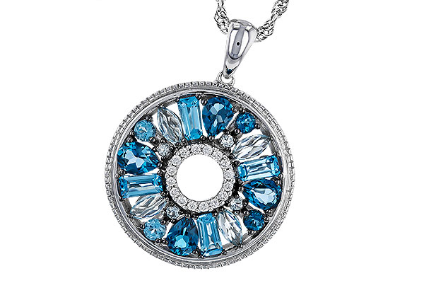 F329-94574: NECKLACE 1.67 BLUE TOPAZ 1.72 TGW