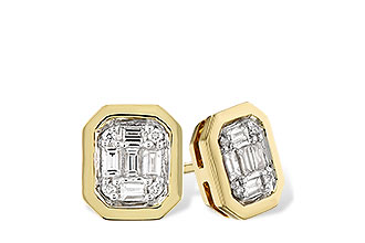 G329-07328: EARRINGS .13 BAG .16 TW