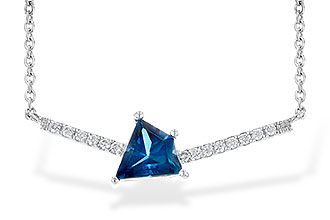 H245-42737: NECK .87 LONDON BLUE TOPAZ .95 TGW