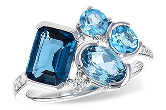 H328-15492: LDS RG 3.08 BLUE TOPAZ TW 3.15 TGW