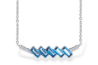H328-16428: NECK .75 LONDON BLUE TOPAZ .80 TGW