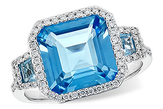 K245-43682: LDS RG 4.40 TW BLUE TOPAZ 4.60 TGW