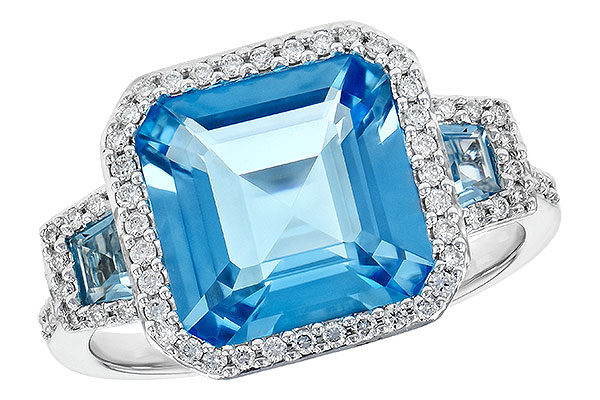 K245-43682: LDS RG 4.40 TW BLUE TOPAZ 4.60 TGW
