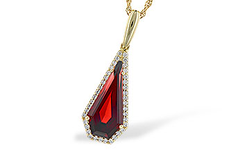 K328-10910: NECK 4.00 GARNET 4.17 TGW