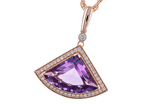 K329-92737: NECKLACE 2.80 AMETHYST 2.97 TGW