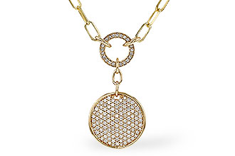 K329-92746: NECKLACE .92 TW (17")
