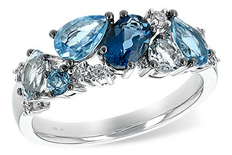 L244-45537: LDS RG 2.05 BLUE TOPAZ 2.16 TGW