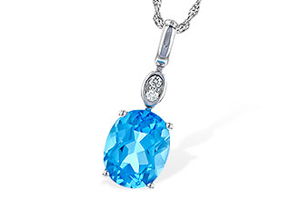 M245-43719: NECK 2.84 BLUE TOPAZ 2.87 TGW (10x8MM BT)